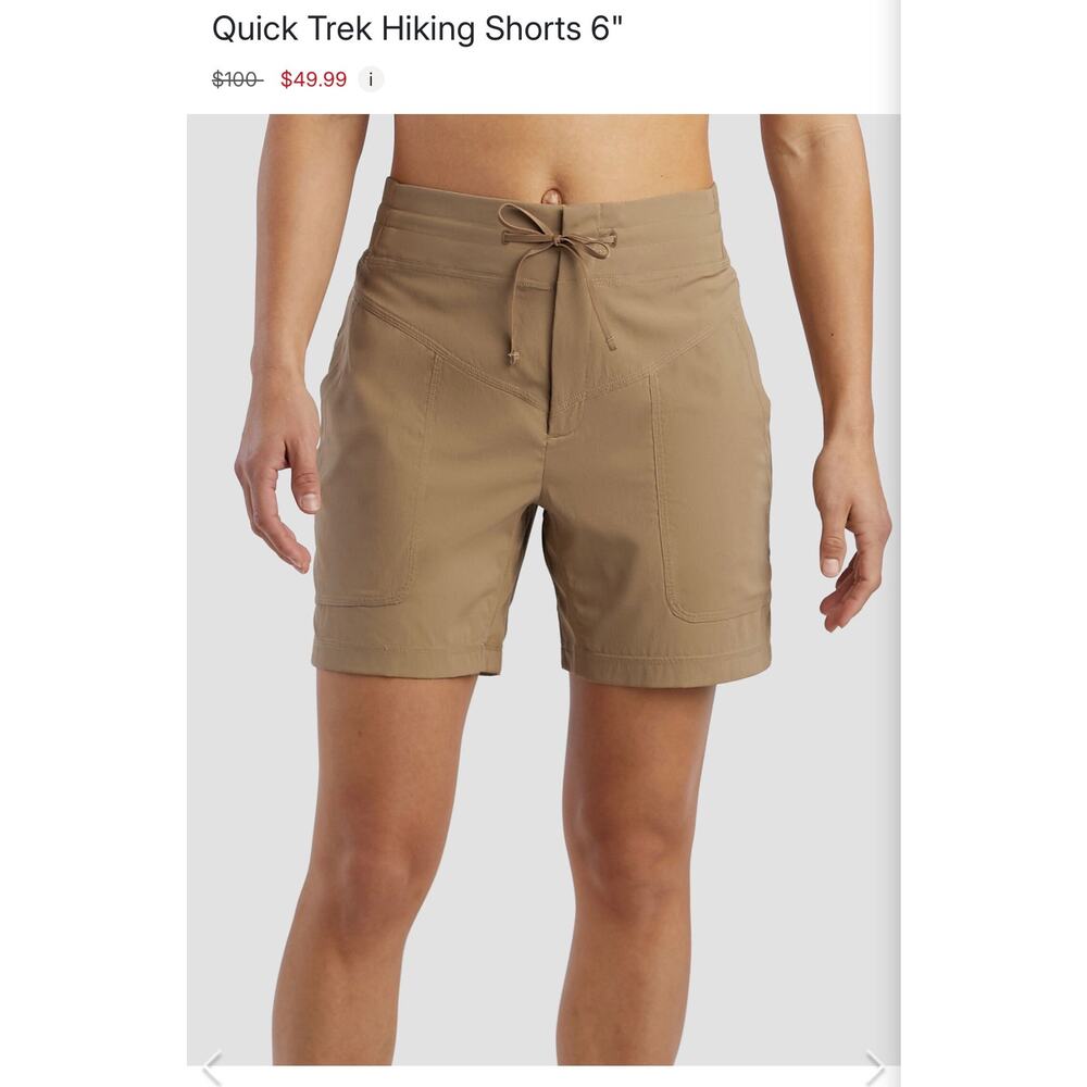 Indyeva 6” hiking short off white womans sz l